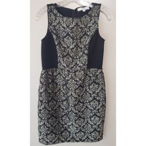 Ann Taylor Loft Gold n Black Dress